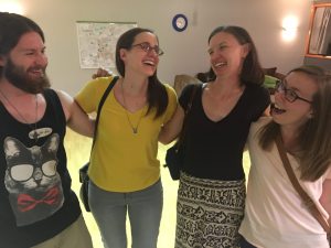 young people smiling