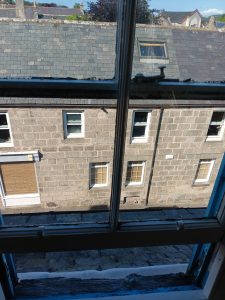 The view from George MacDonald's childhood bedroom window.
