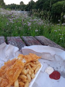 Fish and Chips by the River Spey